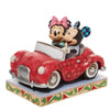 Jim Shore Minnie and Mickey in Car Figurine