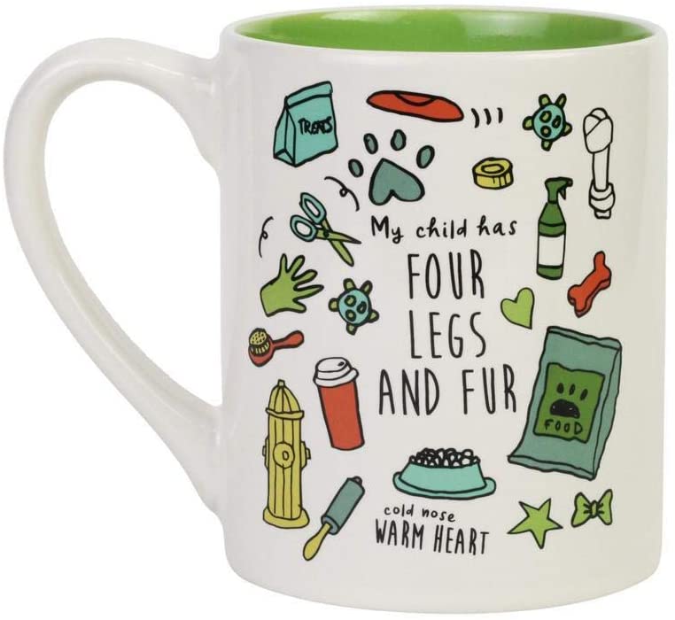 Enesco ND6009321 Simply Mud Dog Mom Mug, 14 oz