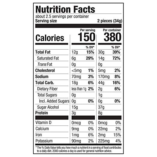 Russell Stover 9622N Sugar Free Peanut Butter Cups, 3 oz. Bag