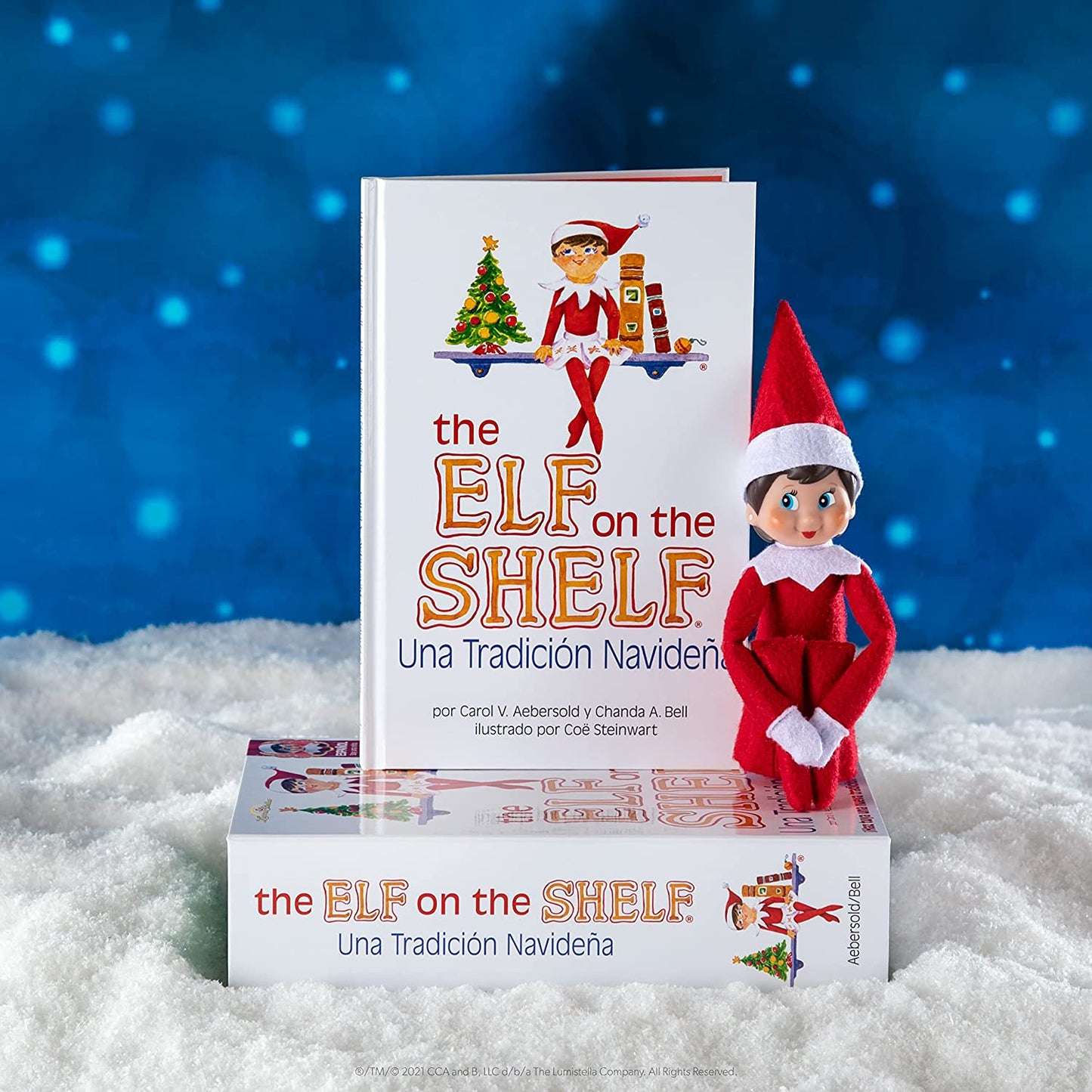 The Elf on the Shelf E0TGIRL3 Espanol Blue-Eyed Girl Scout Elf
