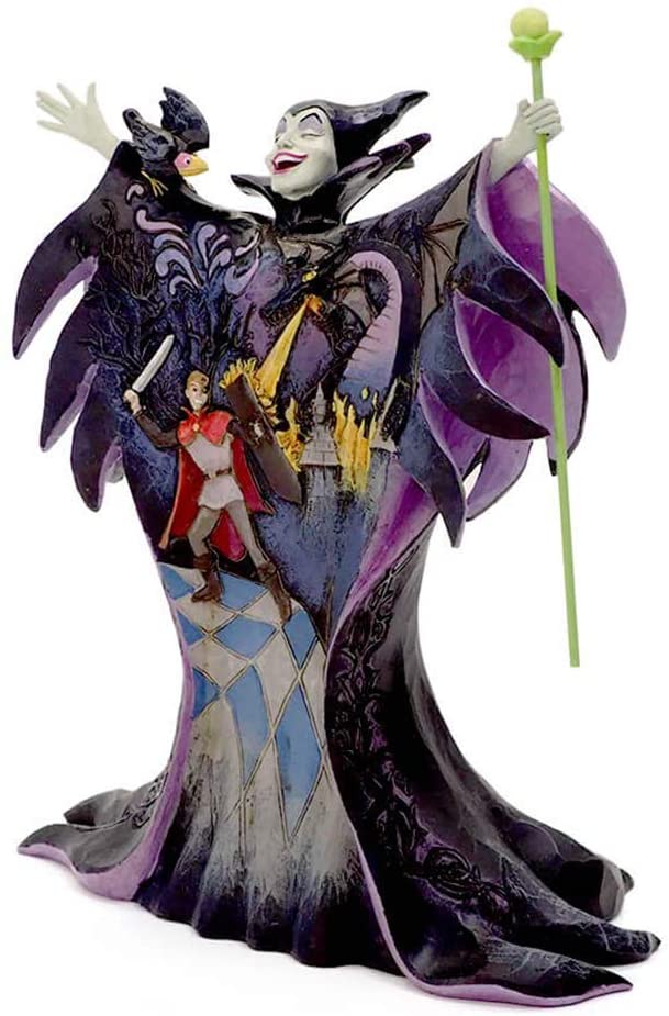 Enesco 4055439 Jim Shore Maleficent with Scene Malevolent Madness 8.75 Inch, Multicolor