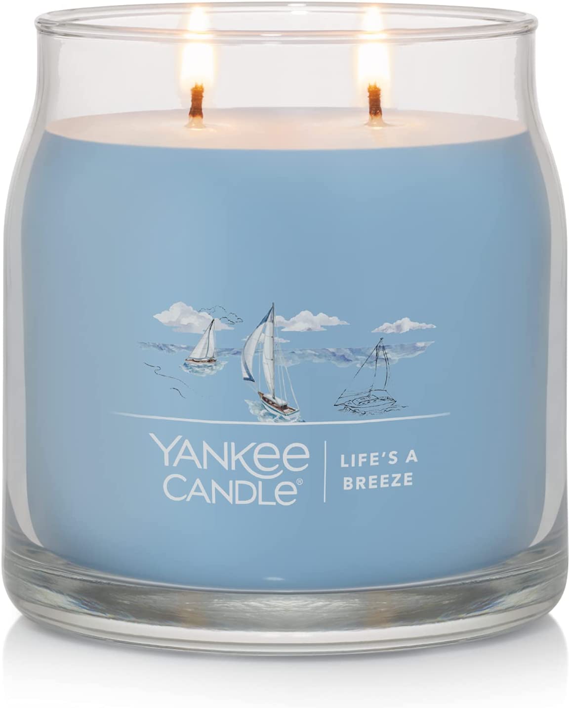 Yankee Candle 1630665 Life’s A Breeze Signature Medium Jar Candle