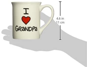 Enesco 4026596 Our Name is Mud “I Heart Grandpa” Stoneware Mug, 16 oz.