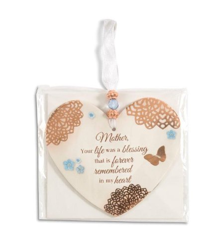 Pavilion 19036 Remembering Mother 4" x 6" Heart-Shaped Ornament