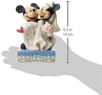 Enesco 4033282 Jim Shore Disney Mickey and Minnie Mouse Cake Topper Stone Resin 6.5�