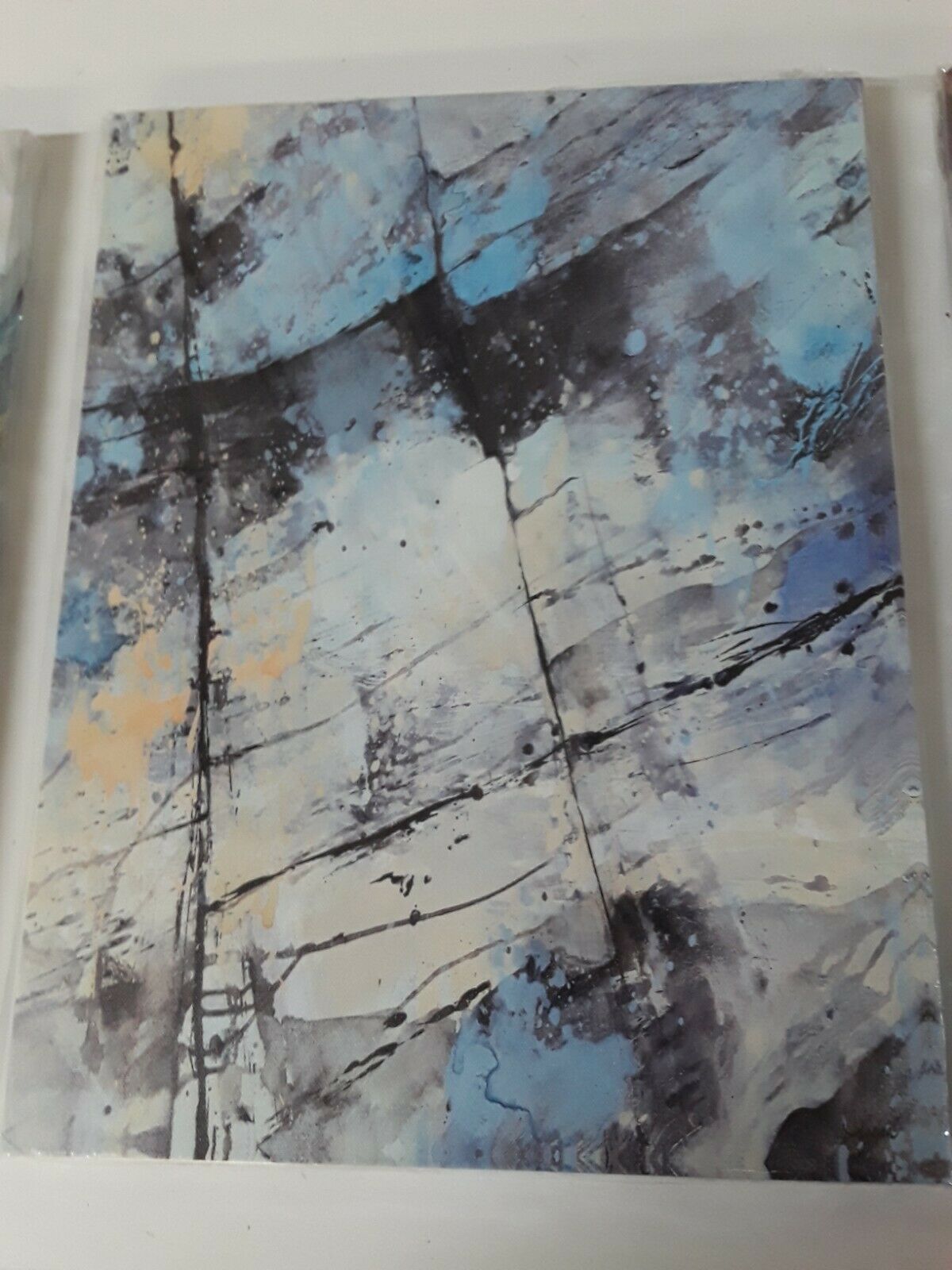 Abstract Wall Art Gray Block Canvas Wall Art Painting Canvas Print Pictures