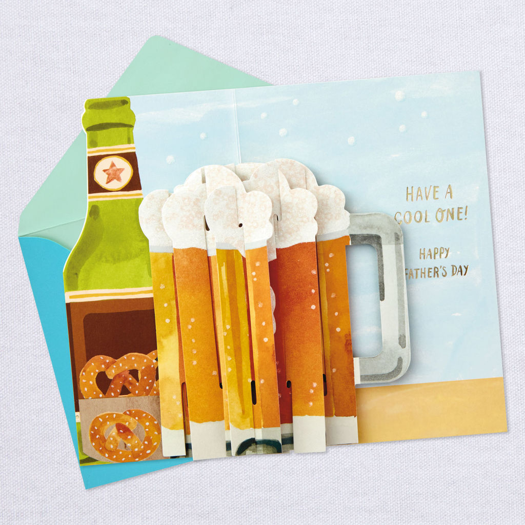 Hallmark Paper Wonder Have a Cool One Beer Mug Pop Up Father's Day Card