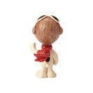 Enesco 6001295 Jim Shore Peanuts Snoopy Flying Ace Miniature 3 Inch, Multicolor
