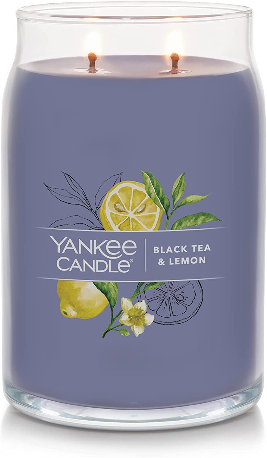 Yankee Candle 1629978 Black Tea & Lemon Signature Large Jar Candle