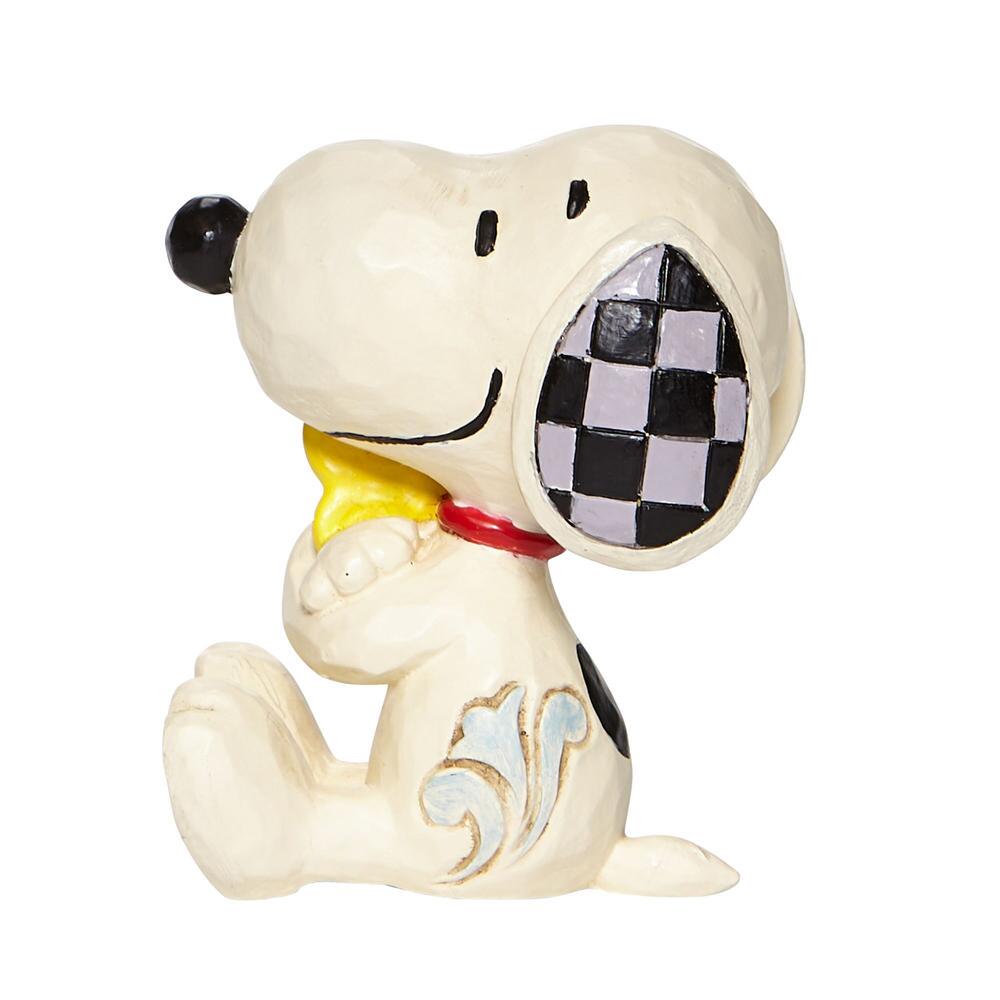Enesco 6007963 Jim Shore Peanuts Snoopy with Woodstock Mini 2.5"Inch, Multicolor