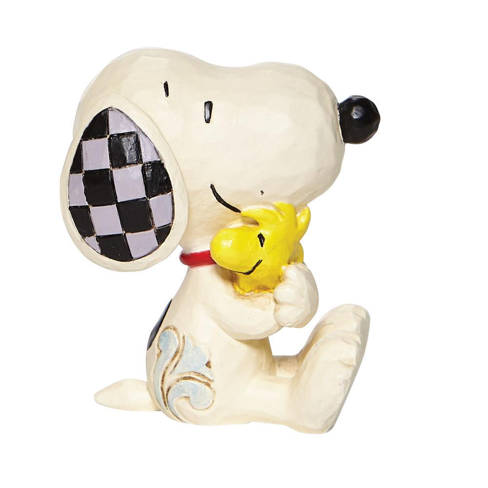 Enesco 6007963 Jim Shore Peanuts Snoopy with Woodstock Mini 2.5"Inch, Multicolor