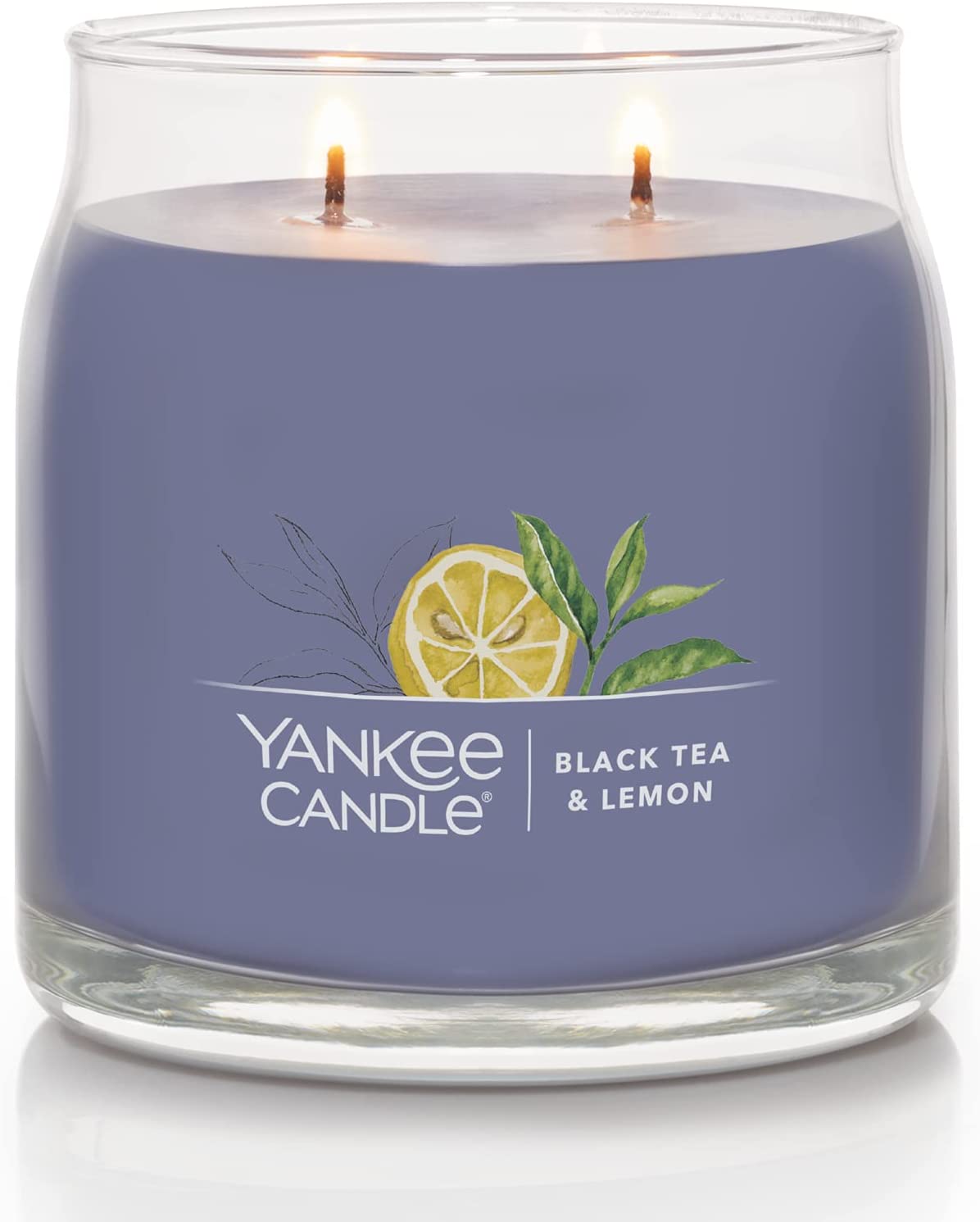 Yankee Candle 1630012 Black Tea & Lemon Signature Medium Jar Candle