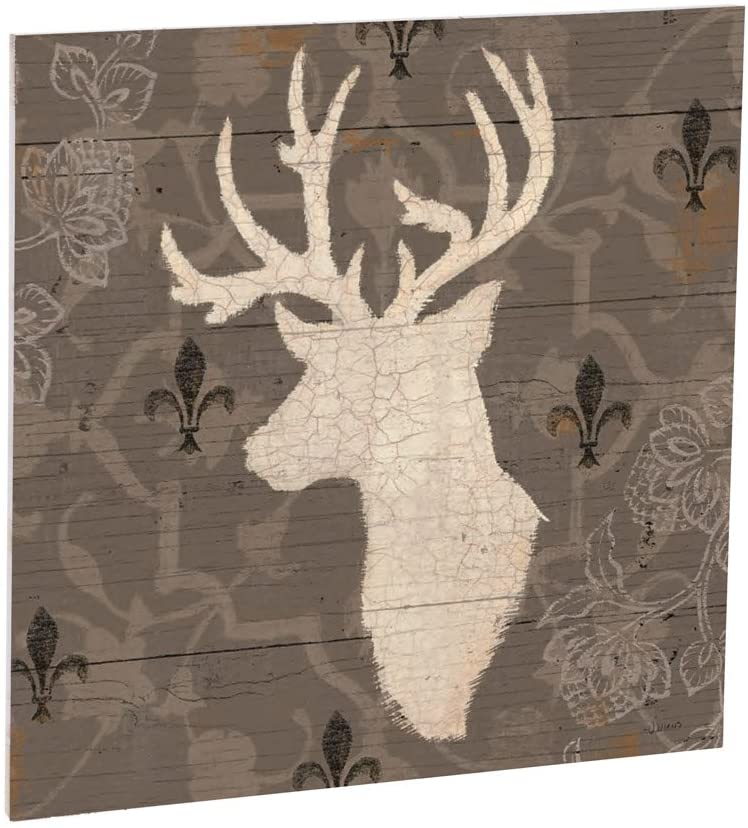 Evergreen 6W5101 Rustic Elegance 28x28 Outdoor Wooden Plank Wall Décor, 2 Assorted