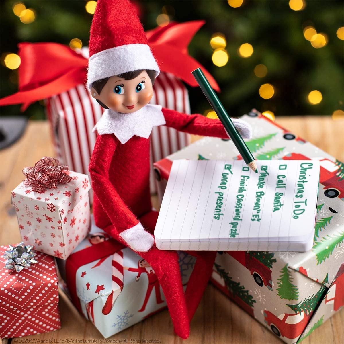 The Elf on the Shelf EOTGIRL3 Girl Light, Red and White