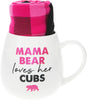 Pavilion 71308 Mama Bear Loves Her Cubs Checkered Socks & 15.5 Oz Coffee Cup Mug Gift Set, White