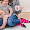 Pavilion 71308 Mama Bear Loves Her Cubs Checkered Socks & 15.5 Oz Coffee Cup Mug Gift Set, White