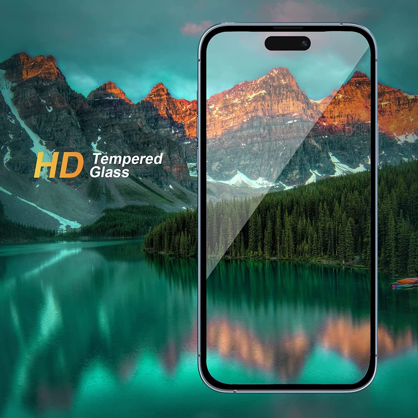 3 Pack Screen Protector Compatible with iPhone 14 Pro Tempered Glass, Scratch Resistant