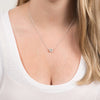 Pavilion Gift Company H2Z 16219 April Crystal Birthstone Necklace with 18" Chain