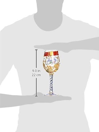 Enesco 4054092 Wine Glass Love My Dog