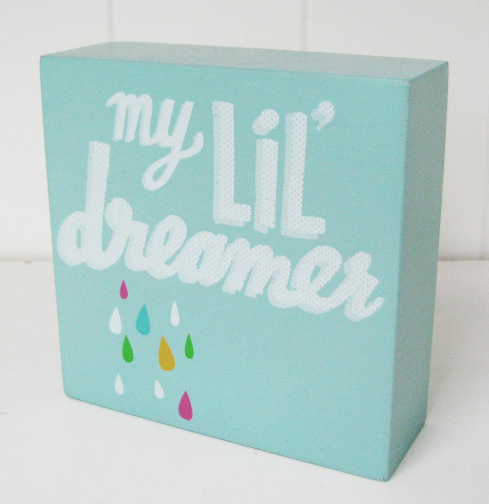 My Lil' Dreamer Wall Art Block