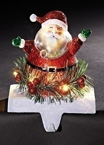 Roman Christmas 31250 Jolly Santa LED Light-up 7 inch Stocking Holder Christmas Decoration
