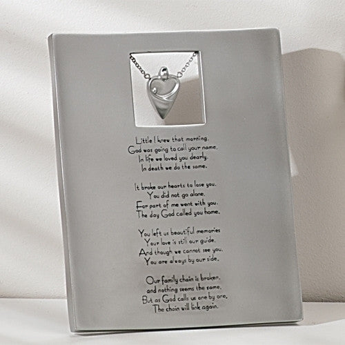 Roman 40483 Bereavement Memory Plaque with Verse 8"