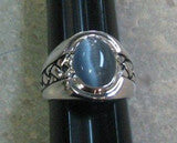 R. S. Covenant 2292 CAT'S EYE Silver Men's Ring SIZE 10