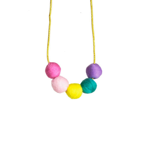Hallmark Girls Decorative Pom-Pom Ball Necklace