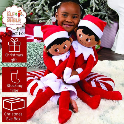 The Elf on the Shelf Plushee Pal 27" Huggable Dark Tone Girl Plush Toy