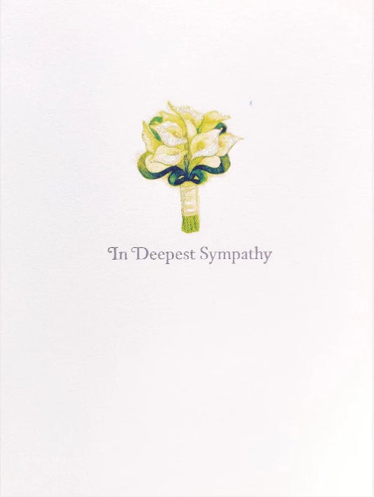 Papyrus In Deepest Sympathy Calla Lily Card