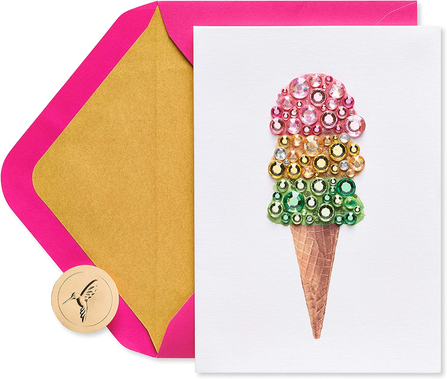Papyrus Gem Ice Cream Cone Birthday Card