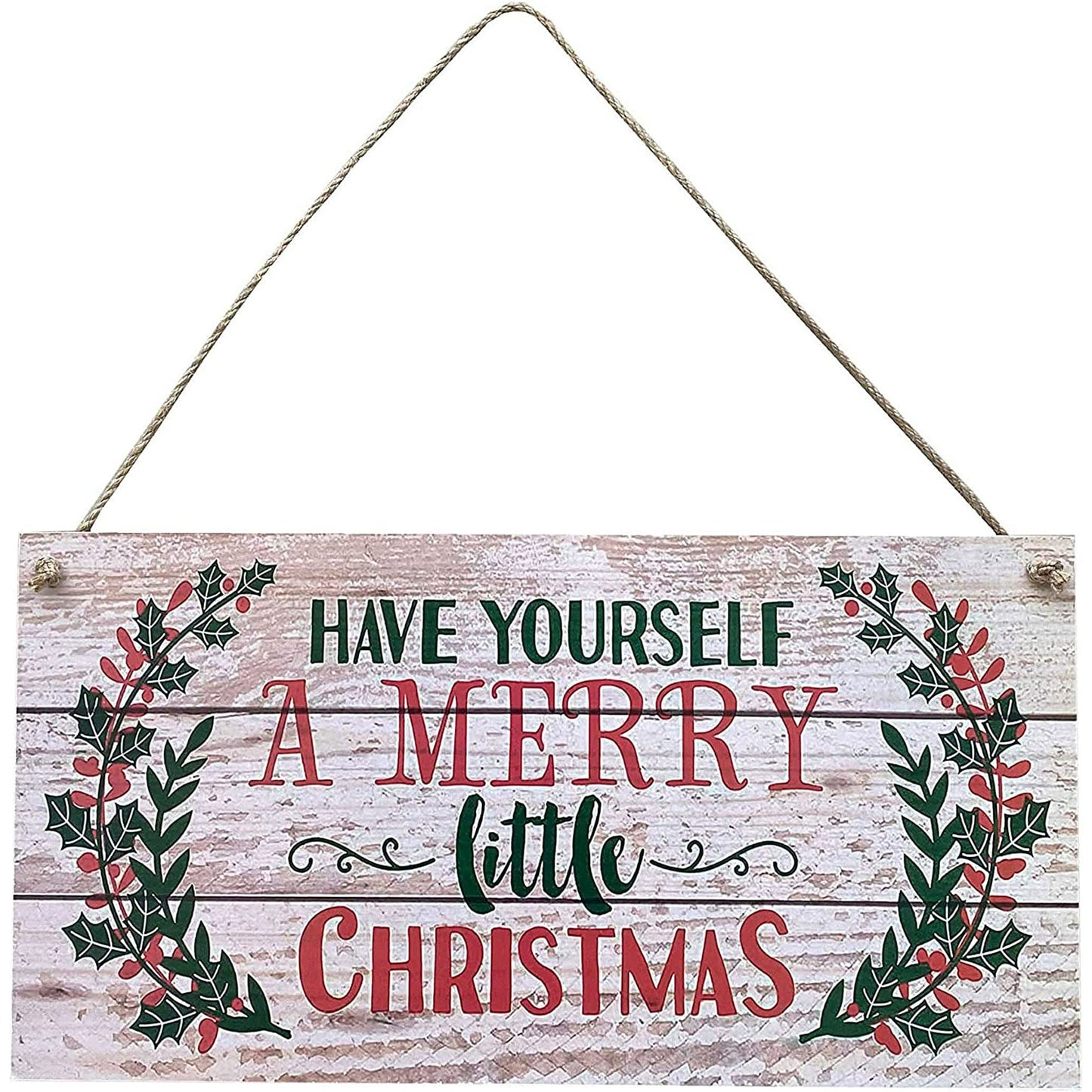 Christmas Décor Wood Hanging Sign Merry Christmas