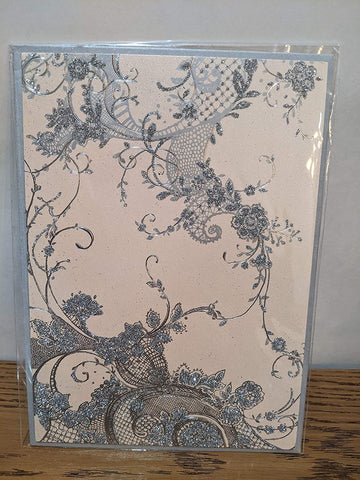 Papyrus Vintage Lace Blank Card