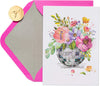 Papyrus Floral Disco Ball Blank Card