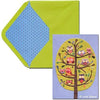 Papyrus Owls in Tree Blank Card