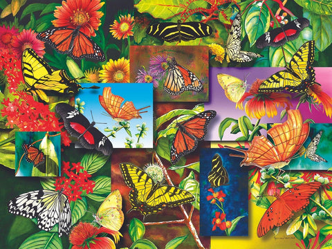 Springbok 33-01640  Jigsaw Puzzle Butterfly Garden 500 Piece - Made in USA