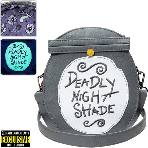 EE Distribution LFWDTB2804 The Nightmare Before Christmas Deadly Night Shade Crossbody Purse