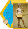 Papyrus Statue of David ( Having Your Cake) Birthday Card
