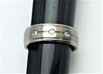 R.S. Covenant 107 Stainless 3 CZ Stone Ring Size 8