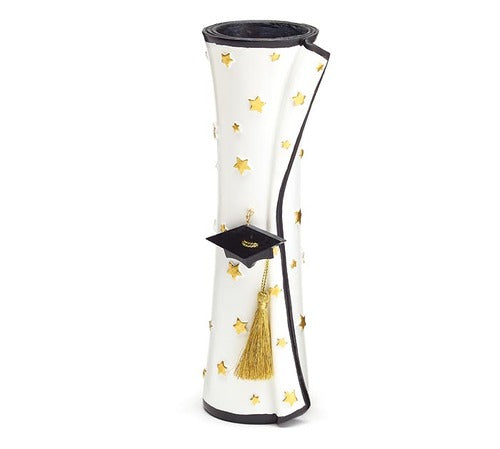 Burton & Burton Graduation Diploma Shape Vase
