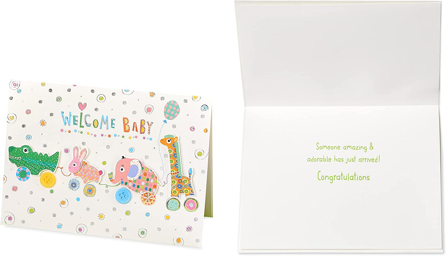 Papyrus New Baby Card Designed by House of Turnowsky (Welcome Baby)