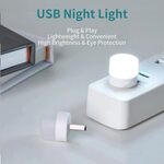 USB Night Light, LED Mini Light Bulb, Plug in Night Light, Small Night Lights, USB Light Bulb for Bathroom, Hallway, Bedroom, Kitchen, Car USB Light (1Pack)