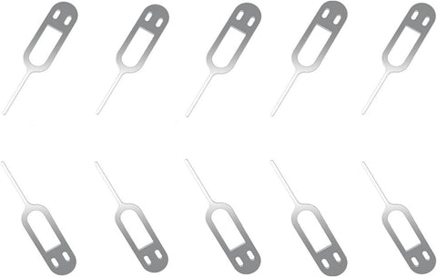 10 Pieces SIM Card Removal Opening Tool Tray Eject Pins Needle Opener Ejector Compatible with All iPhone Apple iPad Samsung Galaxy Cell Phone Smartphone Remover SCT034