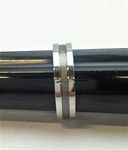 R.S. Covenant 2321 S/CZ Stainless/Black Ring Size 8
