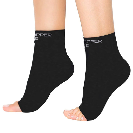 Ankle Compression Sleeve for Plantar Fasciitis - Ankle Brace for Injury Recovery, Joint Pain and Foot Swelling, Small