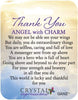 Ganz USA 2 x 4.25 in. Hanging Thank You Angel with Charm & Card