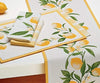 Design Imports 90830 Lemon Bliss Table Linens, 20-Inch by 20-Inch Napkin, Lemon Bliss Printed