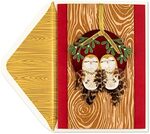 Papyrus Owl Ornament Christmas Card