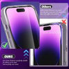 Orzero Phone Case Compatible for iPhone 14 Pro Max Built-in Glass Camera Protector, Shock Absorption