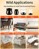16Pcs Chair Leg Floor Protectors, Silicone Rubber Furniture Feet Covers, Reduce Noise, Medium, Black